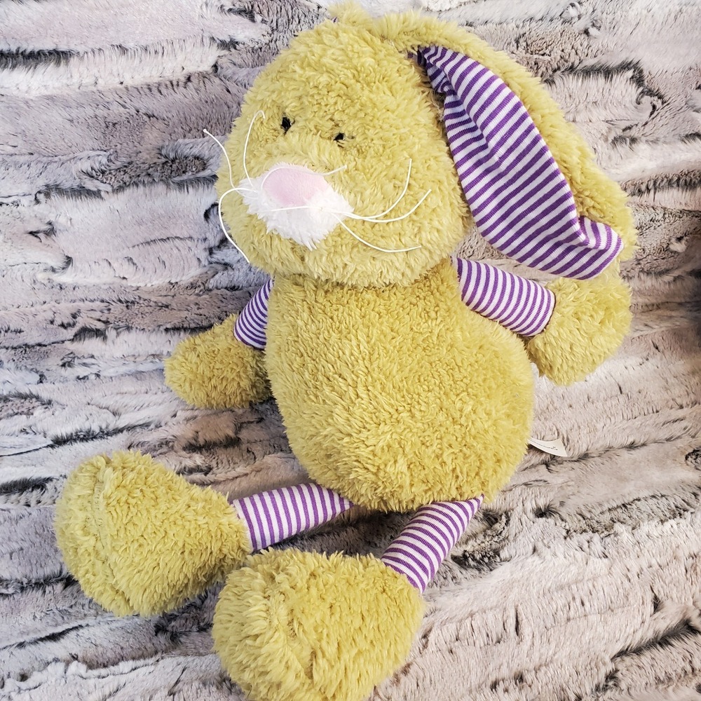 Animal Adventure Green Bunnyβ Rabbit With Purple Striped Arms, Legs, Ears Easter